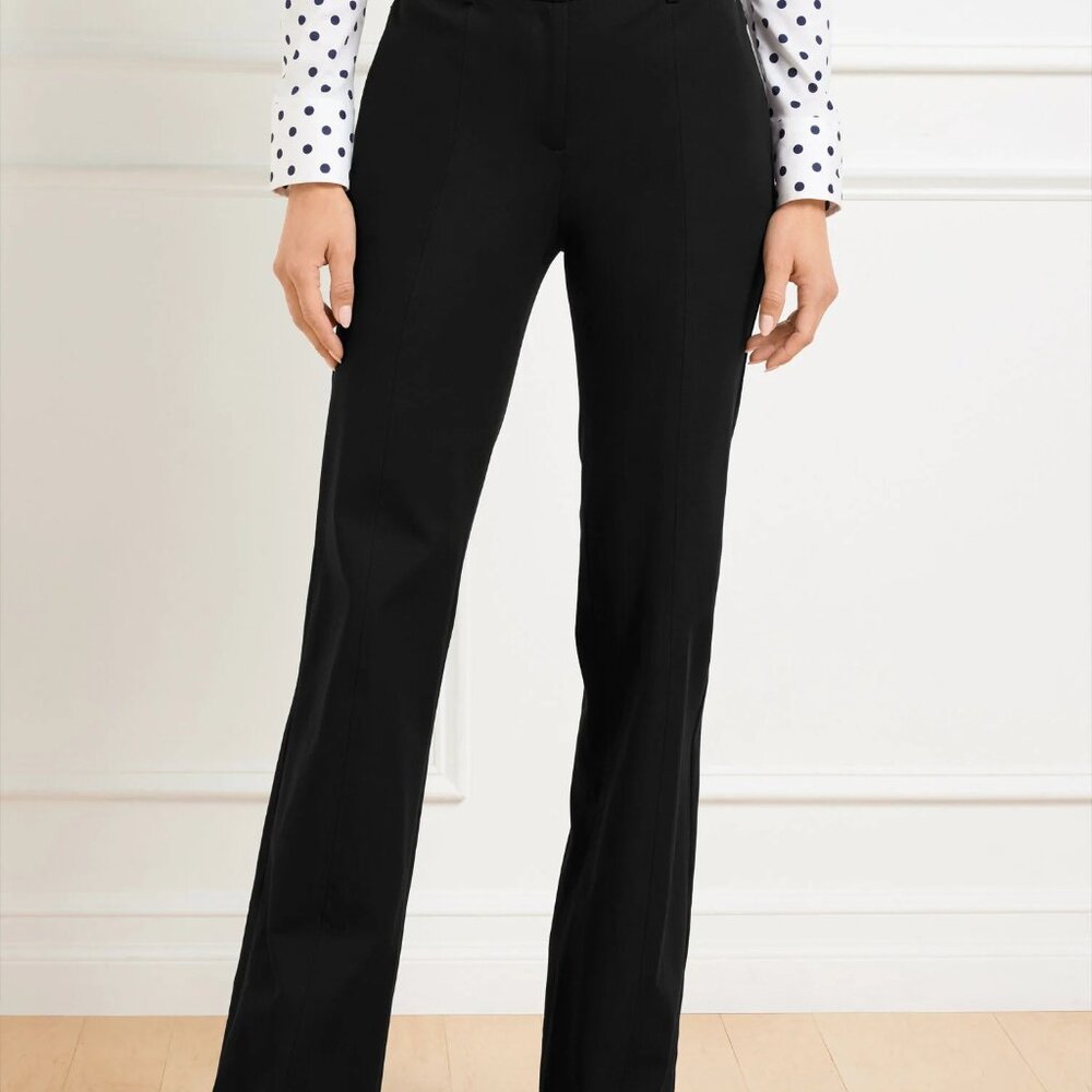 Talbots Black Straight Leg Signature Pants - Sz 18W